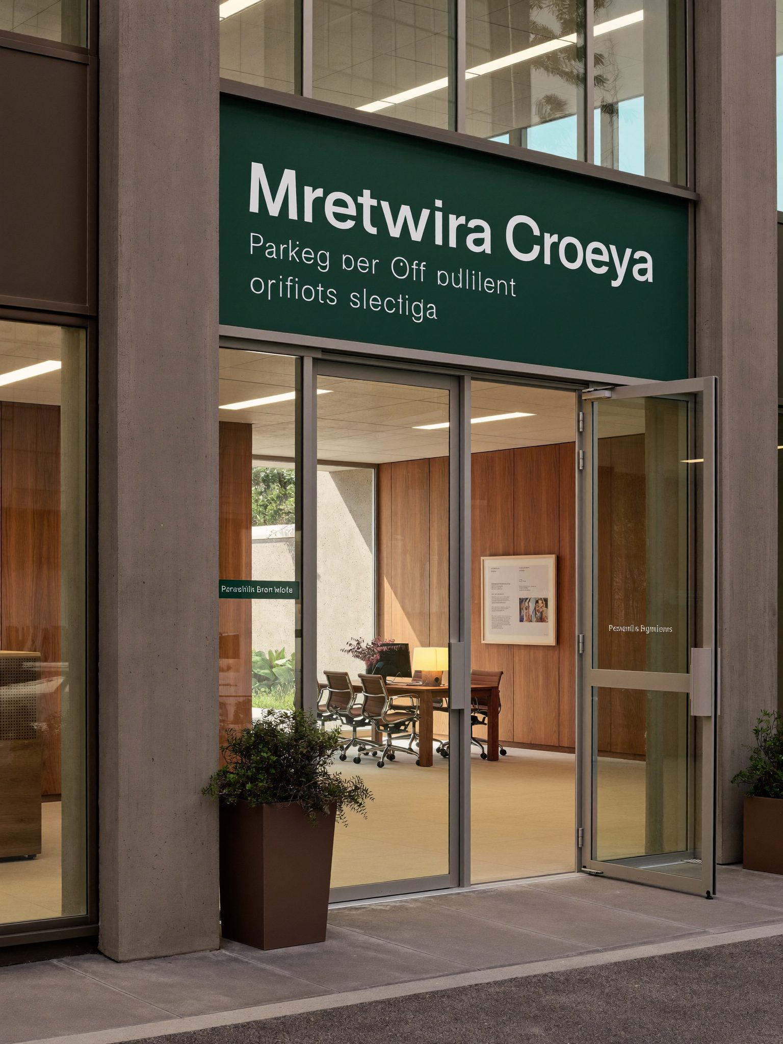Riverlume office entrance building in Pretoria